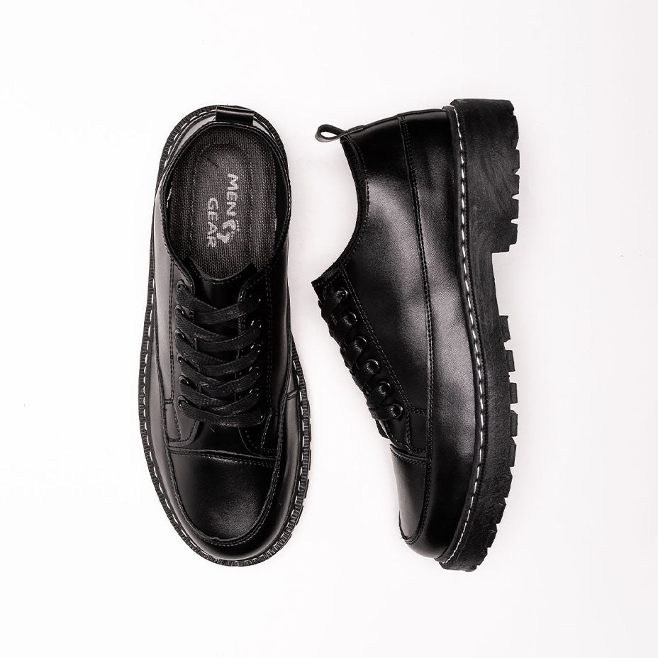 SVEC Chunky Sole U-Tip Lace-Up Sneakers