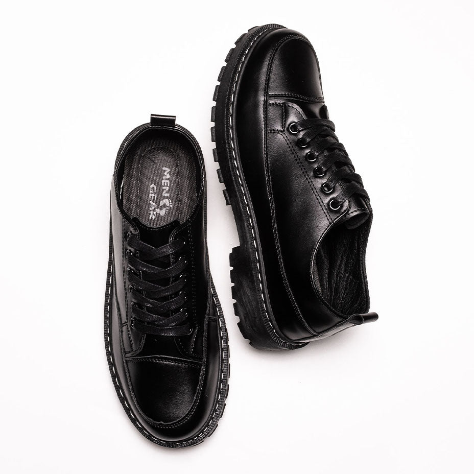 SVEC Chunky Sole U-Tip Lace-Up Sneakers