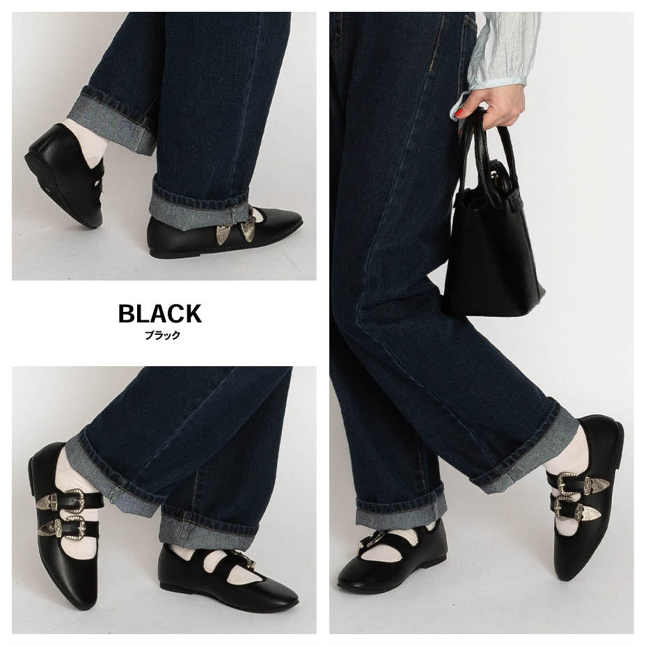ルパンドフーウ Svec Western Buckle Belt Pumps / Kung Fu Shoes
