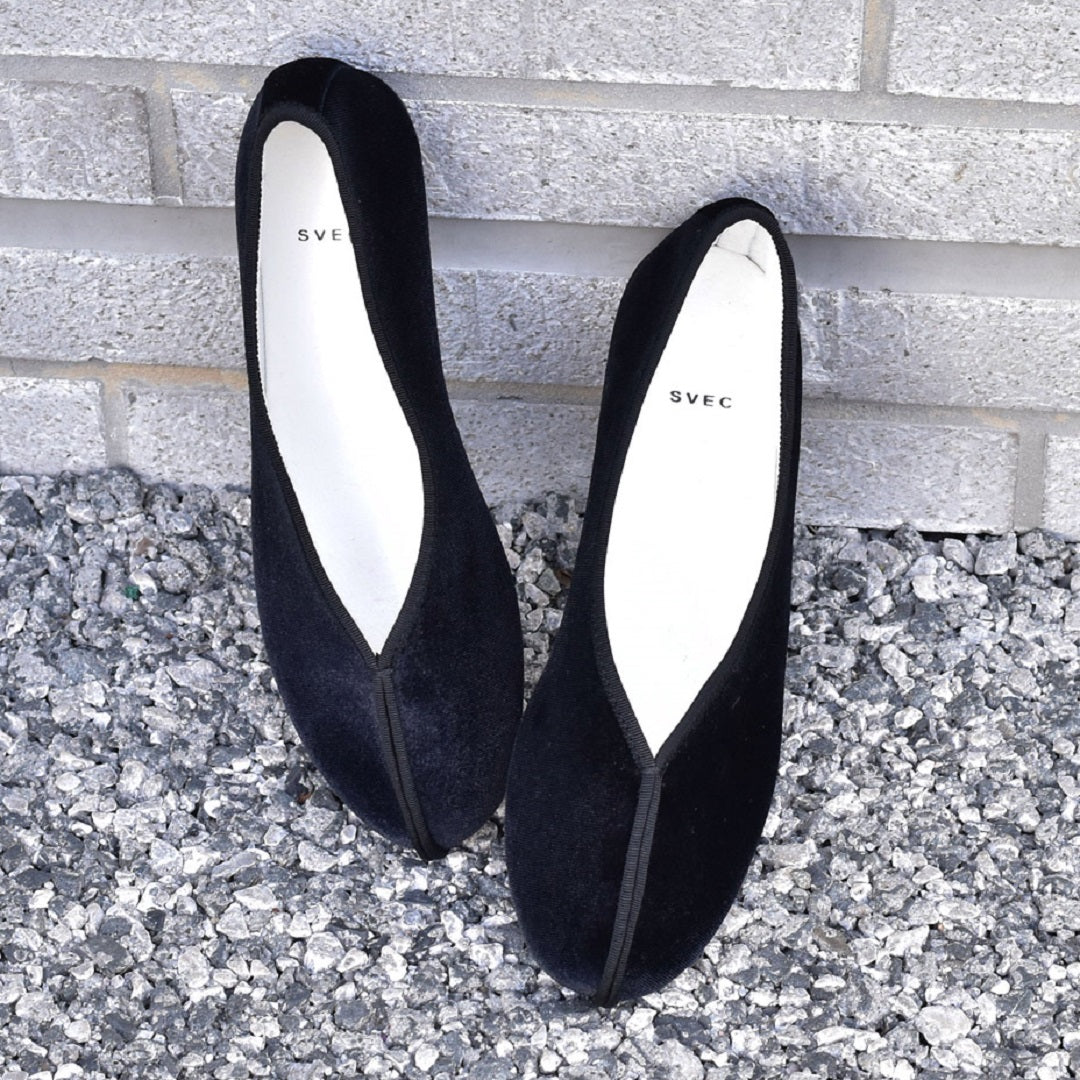 シュベック SVEC ぺたんこパンプスチャイナシューズ