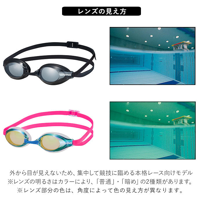スワンズ SWANS スイムゴーグル 水泳 ゴーグル （401.SMSI） 401.SMSI