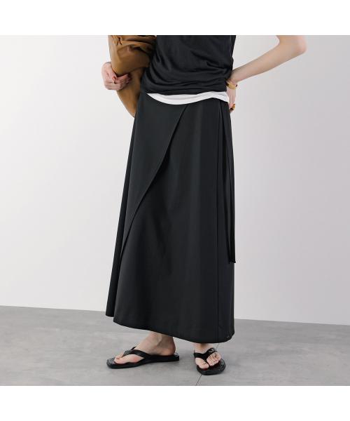 アクータ ACUTA ACUTA ラップスカート 10091747 ストレッチ ロングスカート （01/BLACK/ブラック） 01/BLACK/ブラック