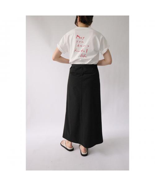 アクータ ACUTA ACUTA ラップスカート 10091747 ストレッチ ロングスカート （01/BLACK/ブラック） 01/BLACK/ブラック