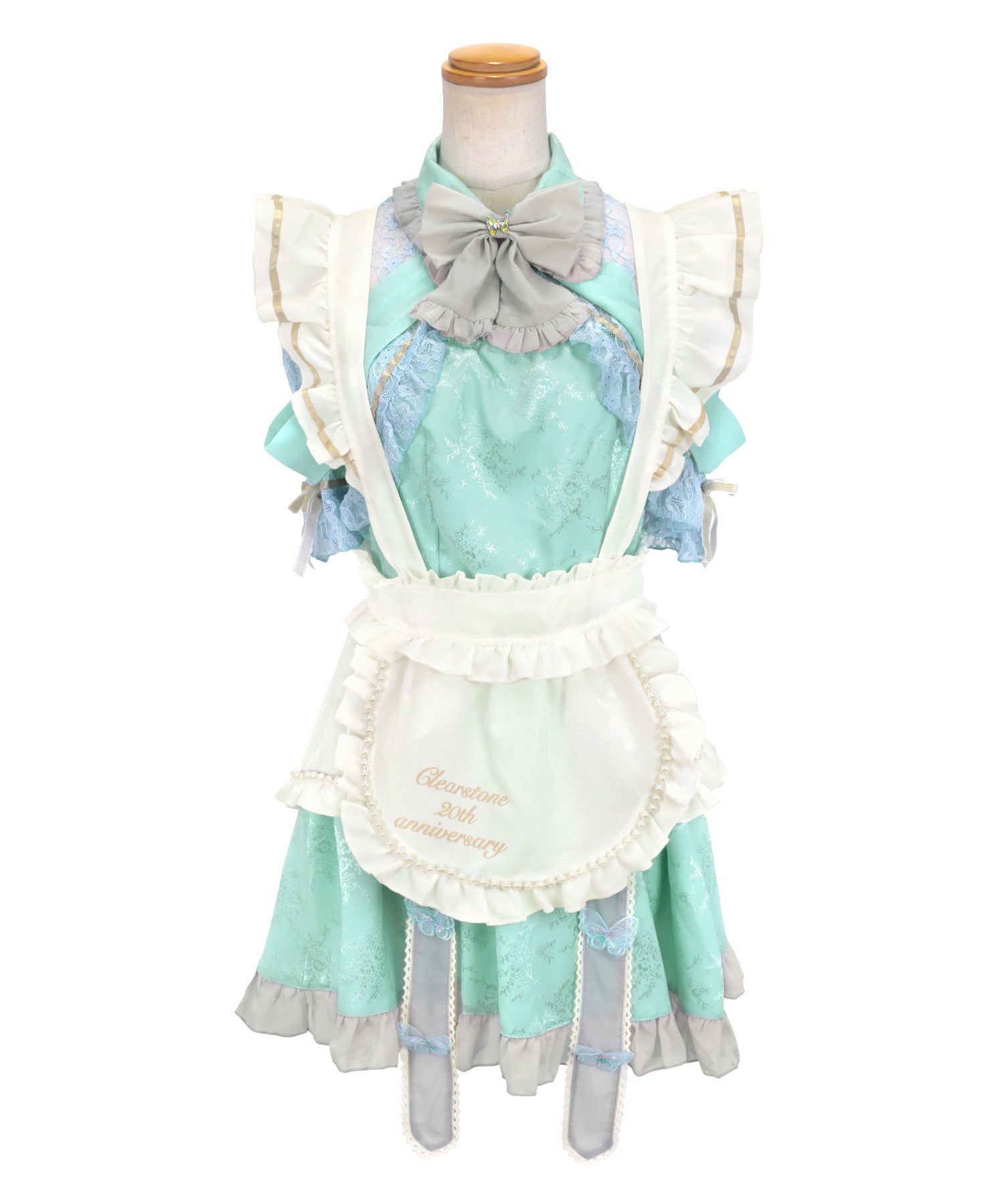 Tika Halloween Lovely Frilly Ribbon Flare Skirt Body Covering Girly Maid [6点セット] 【Non-returnable item】