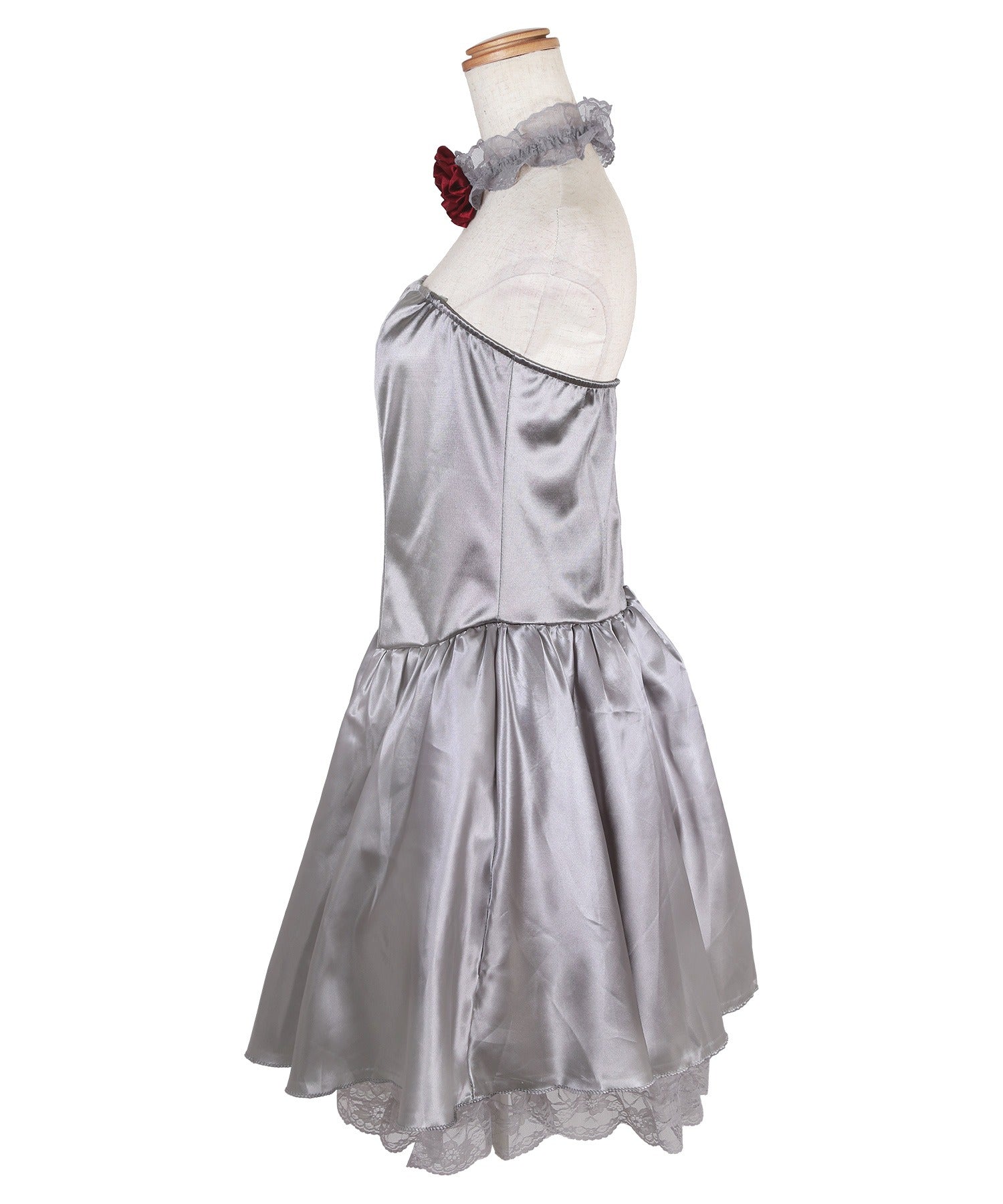 ティカ Tika 花嫁ゾンビのコスプレ衣装ベアトップワンピース4点セット【返品不可商品】