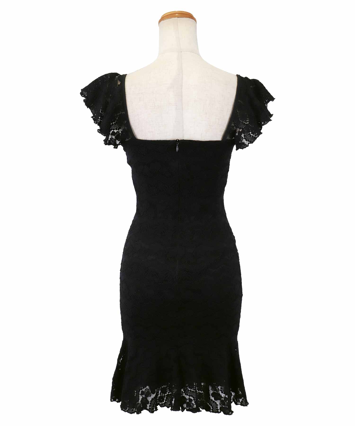 Tika Korean Fashion One-Piece Tight Mini Dress Simple All Lace Adult S