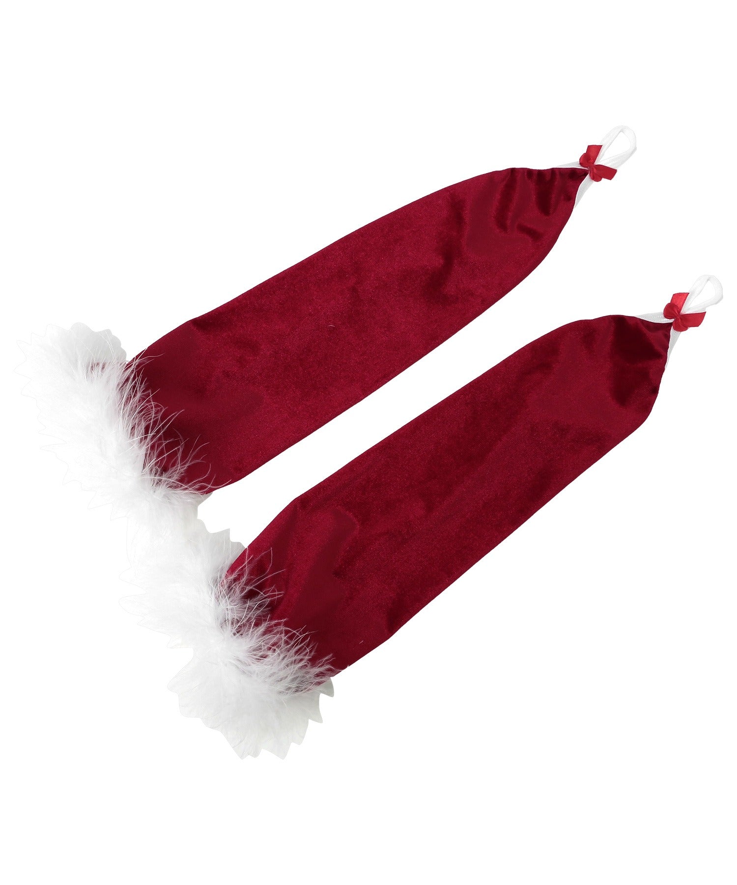 ティカ Tika クリスマスコスプレノースリーブトップス×ミニスカートサンタコスチューム7点セット【返品不可商品】（レッド） レッド