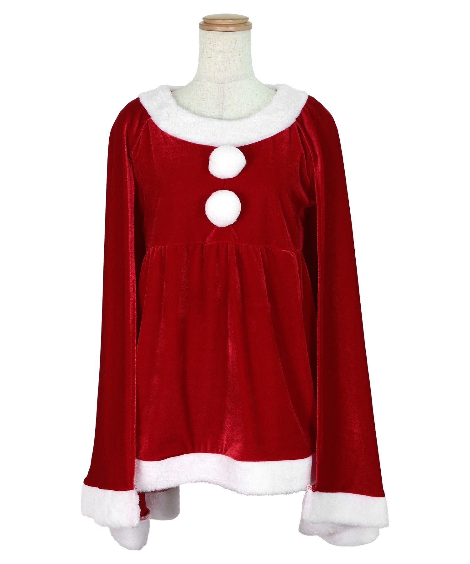 ティカ Tika クリスマスコスプレケープデザイントップス×ショートパンツセットアップサンタコスチューム3点セット【返品不可商品】