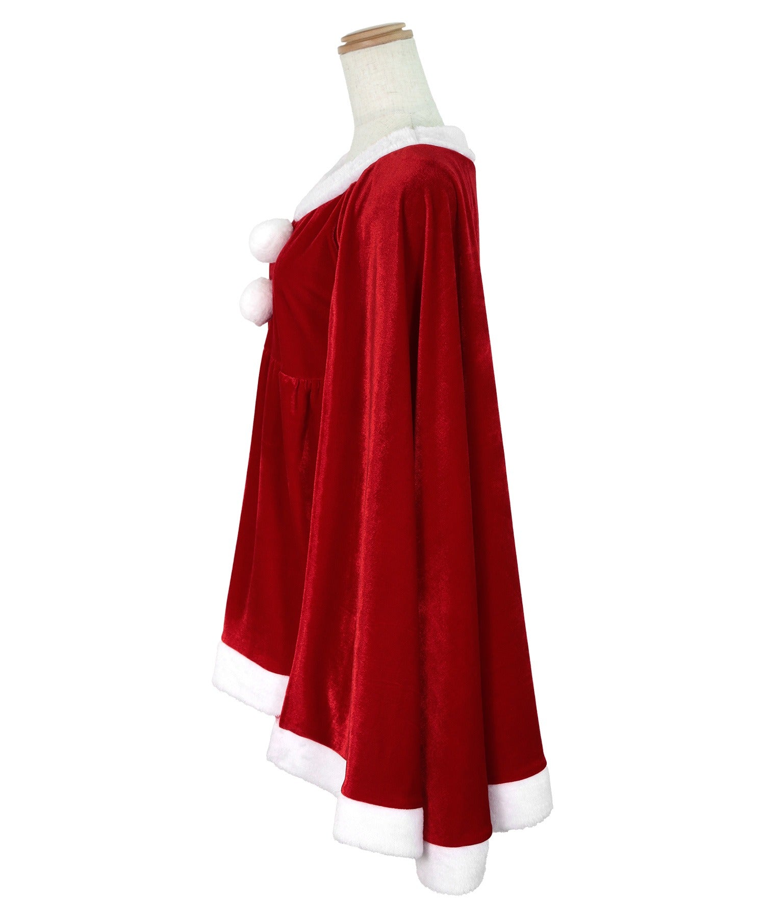 ティカ Tika クリスマスコスプレケープデザイントップス×ショートパンツセットアップサンタコスチューム3点セット【返品不可商品】