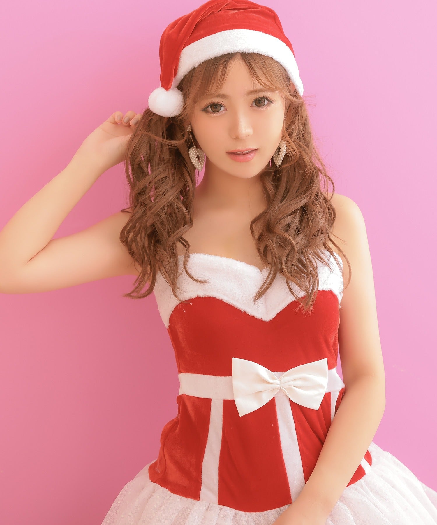 ティカ Tika クリスマスサンタコスプレベアトップチュールスカートワンピースサンタコスチューム3点セット【返品不可商品】