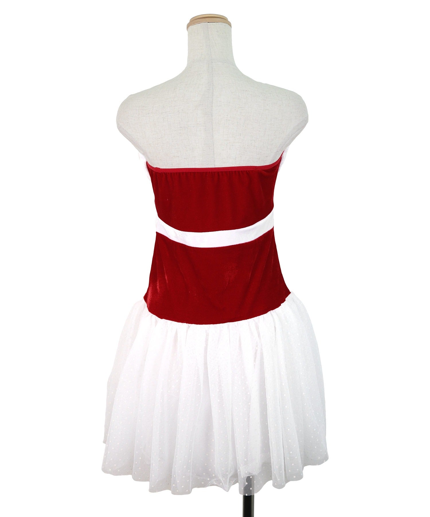 ティカ Tika クリスマスサンタコスプレベアトップチュールスカートワンピースサンタコスチューム3点セット【返品不可商品】