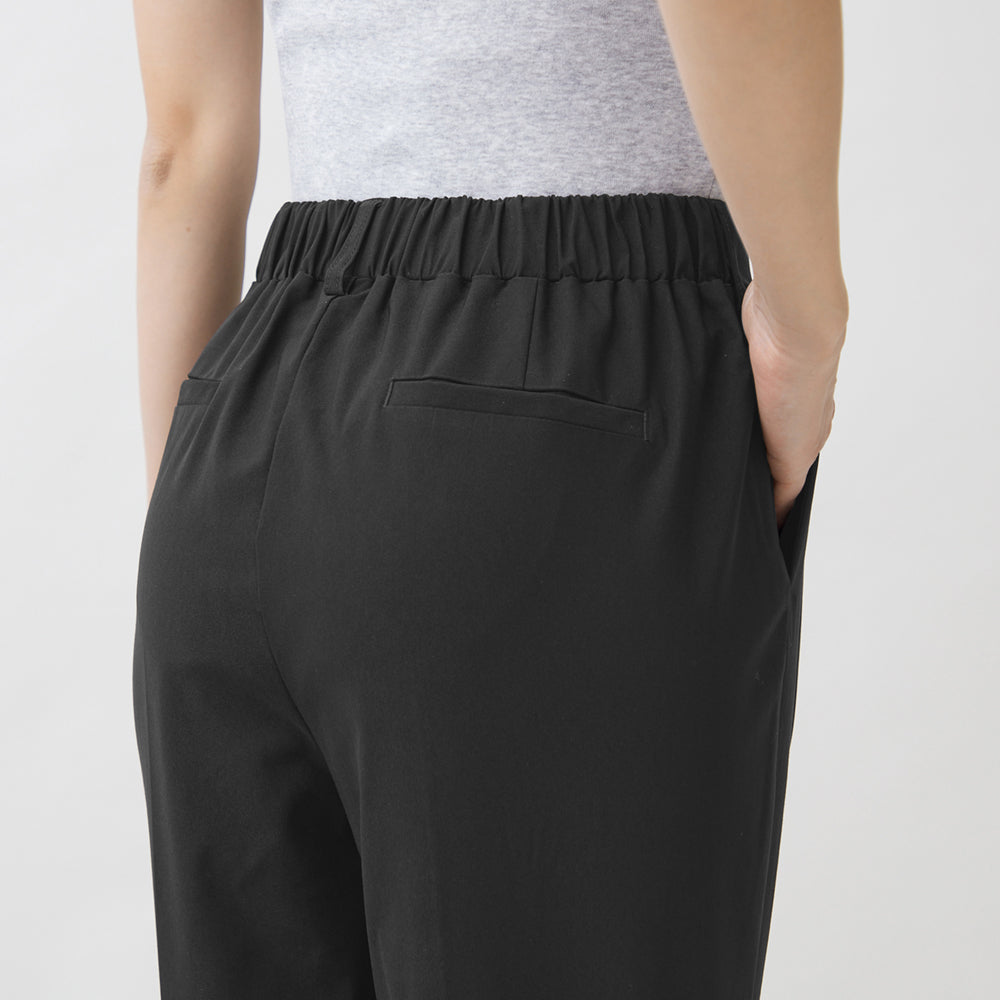 トゥシェ Tuche ストレッチパンツ テーパードスタイル レーヨン混 アンクル丈