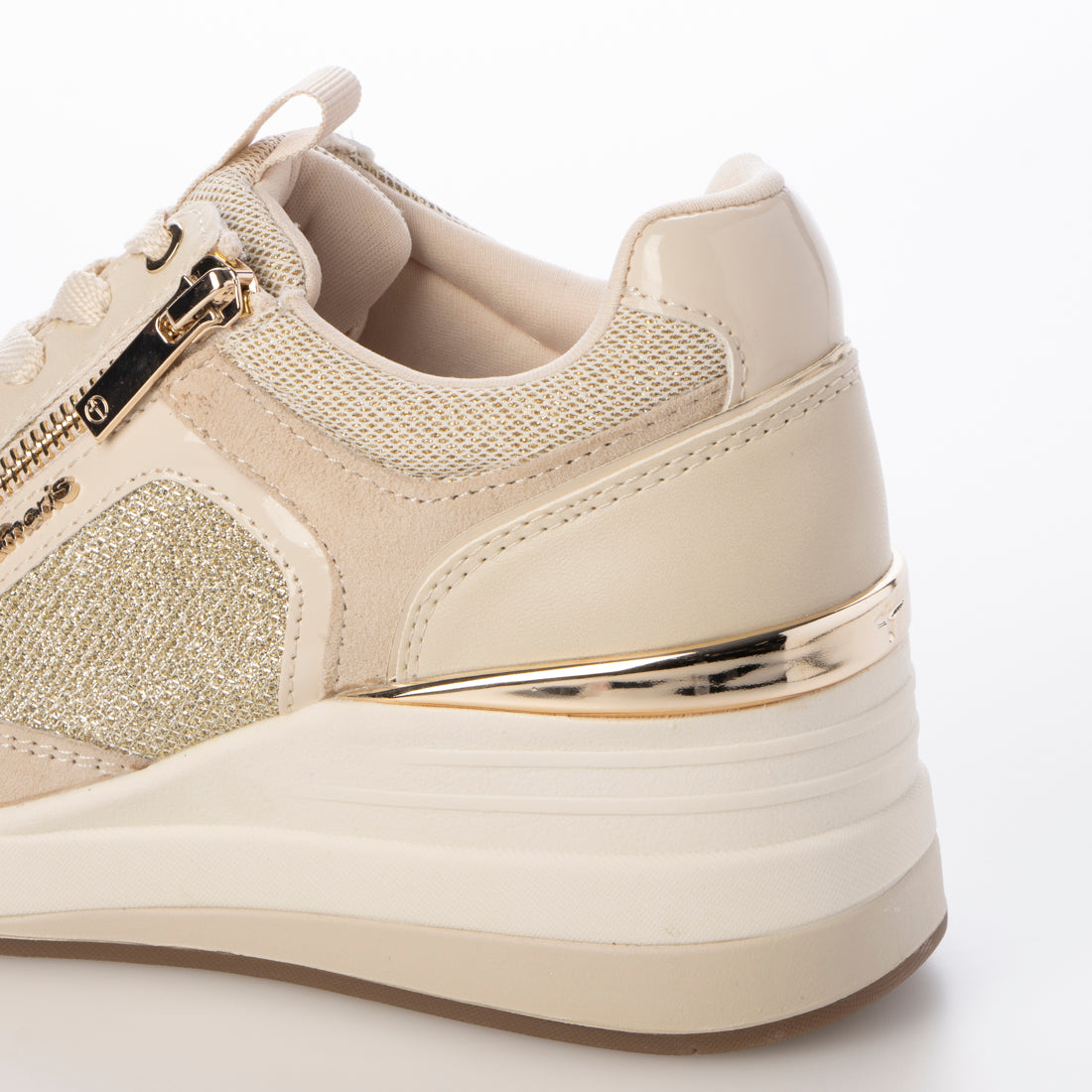 タマリス Tamaris サイドジップ6cmヒールスニーカー