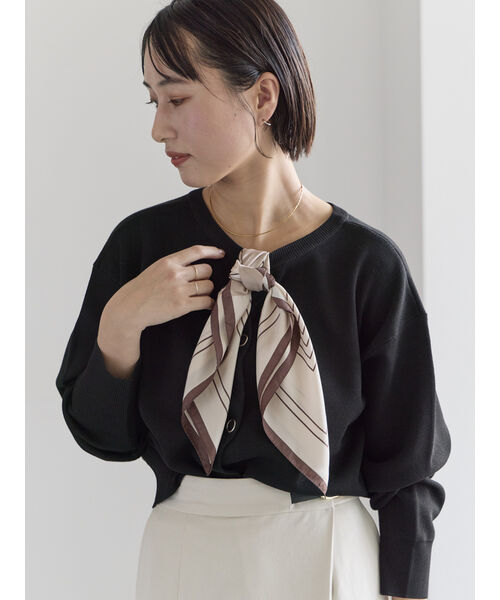 テチチ Te chichi 幾何柄シルクスカーフ （イエロー） イエロー
