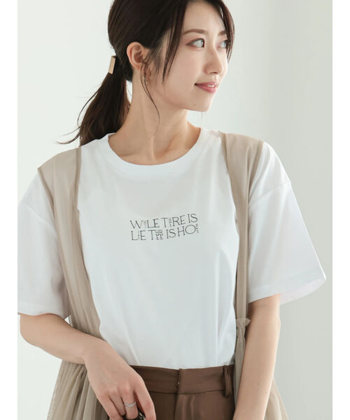 テチチ Te chichi 発泡デザインロゴTシャツ （ブラック） ブラック