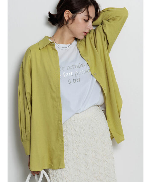 テチチ Te chichi レタードプリントTシャツ （ネイビー） ネイビー