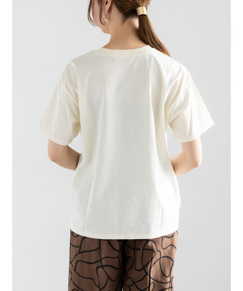 テチチ Te chichi レタードプリントTシャツ （ネイビー） ネイビー