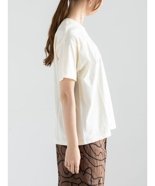 テチチ Te chichi レタードプリントTシャツ （ネイビー） ネイビー