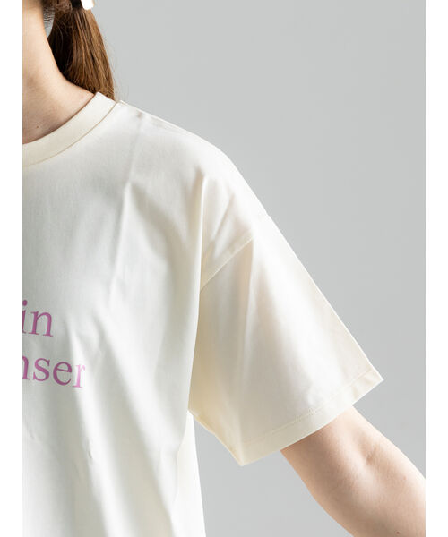 テチチ Te chichi レタードプリントTシャツ （ネイビー） ネイビー