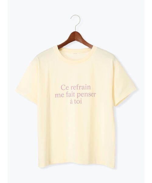 テチチ Te chichi レタードプリントTシャツ （ネイビー） ネイビー