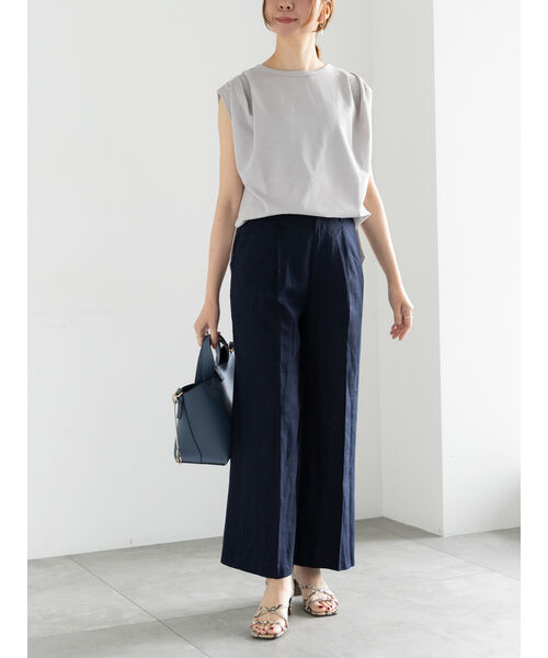 テチチ Te chichi プリントアソートレーヨンリネンパンツ《2025summer catalog item》 （ベージュ） ベージュ