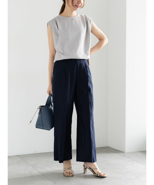 テチチ Te chichi プリントアソートレーヨンリネンパンツ《2025summer catalog item》 （ベージュ） ベージュ