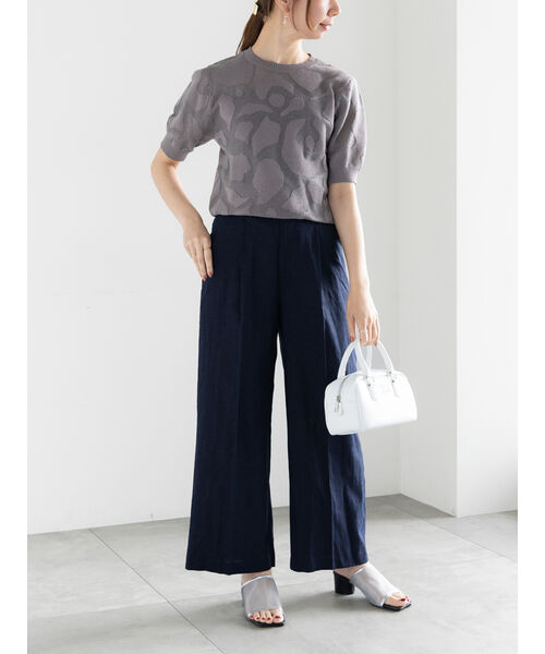 テチチ Te chichi プリントアソートレーヨンリネンパンツ《2025summer catalog item》 （ベージュ） ベージュ