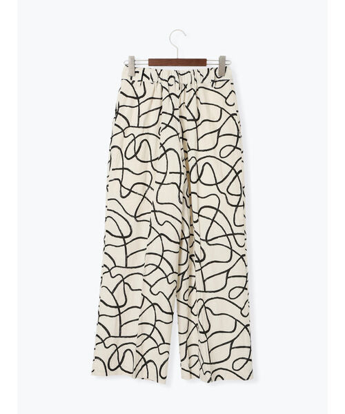 テチチ Te chichi プリントアソートレーヨンリネンパンツ《2025summer catalog item》 （ベージュ） ベージュ