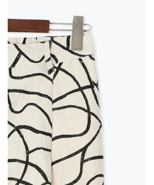 テチチ Te chichi プリントアソートレーヨンリネンパンツ《2025summer catalog item》 （ベージュ） ベージュ