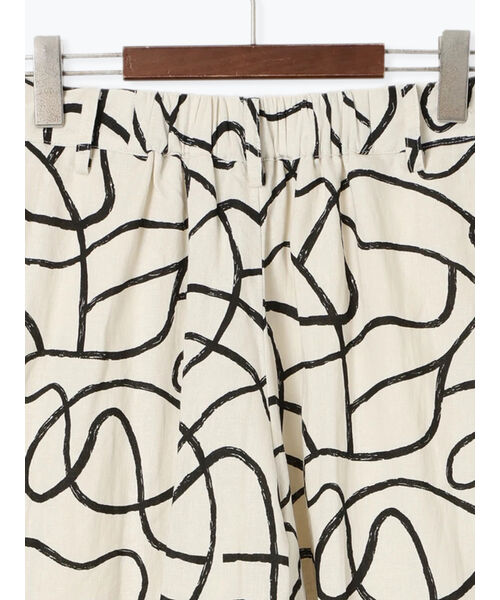 テチチ Te chichi プリントアソートレーヨンリネンパンツ《2025summer catalog item》 （ベージュ） ベージュ