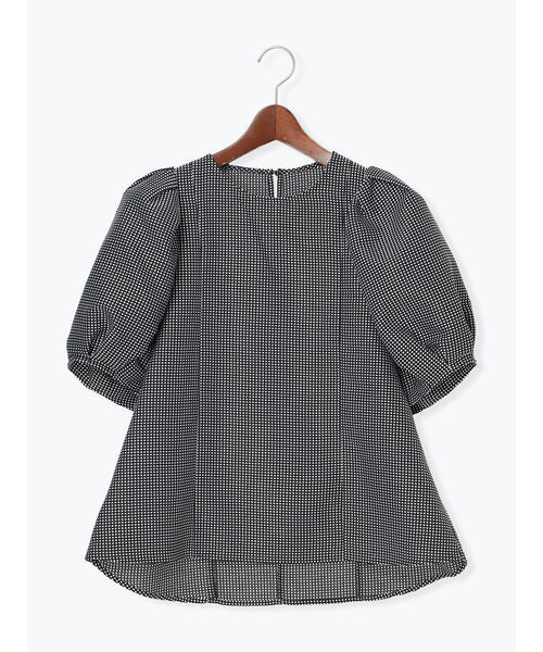 テチチ Te chichi グリッドジャガードボリュームブラウス（セットアップ可） （オフホワイト） オフホワイト