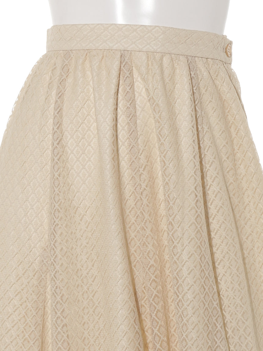 テチチ Te chichi Techichi CLASSIC ラッセルスクエアレースフレアスカート （オフ） オフ