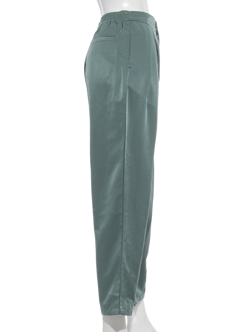 テチチ Te chichi サテンテーパードパンツ （ベージュ） ベージュ