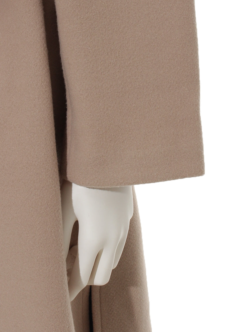 テチチ Te chichi ダブルフェイスオープンカラーコート （キャメル） キャメル