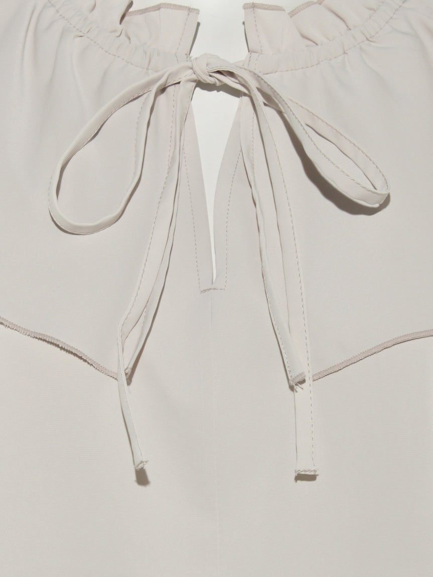 テチチ Te chichi ラッフルカラーブラウス （グレー） グレー