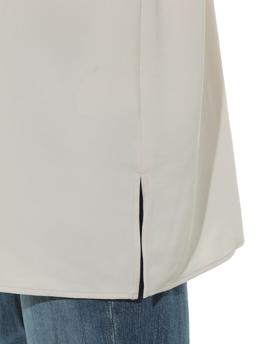 テチチ Te chichi ラッフルカラーブラウス （グレー） グレー