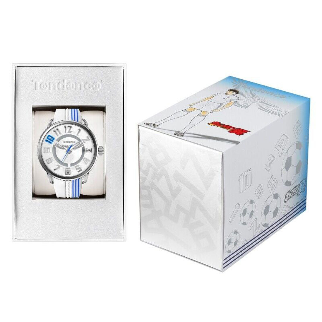 テンデンス Tendence テンデンス TENDENCE キャプテン翼コラボ メンズ 時計 TY532018 クォーツ ホワイト シリコン （ホワイト） ホワイト