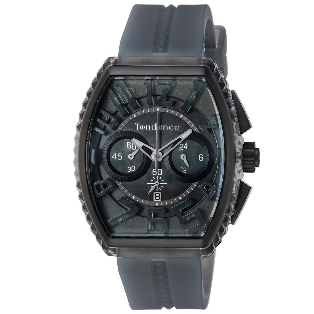 Tendence Pyramid Men's Watch TY860003 Quartz Grey Pearl Silicone