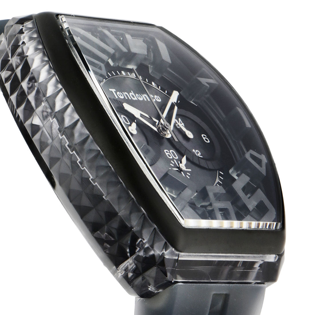 Tendence Pyramid Men's Watch TY860003 Quartz Grey Pearl Silicone