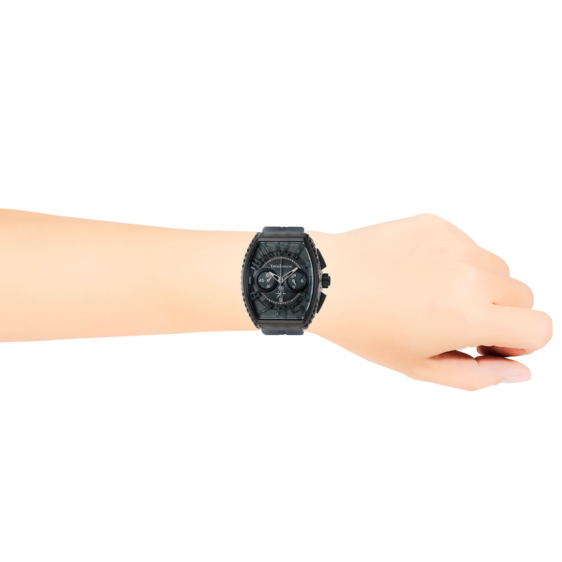 Tendence Pyramid Men's Watch TY860003 Quartz Grey Pearl Silicone