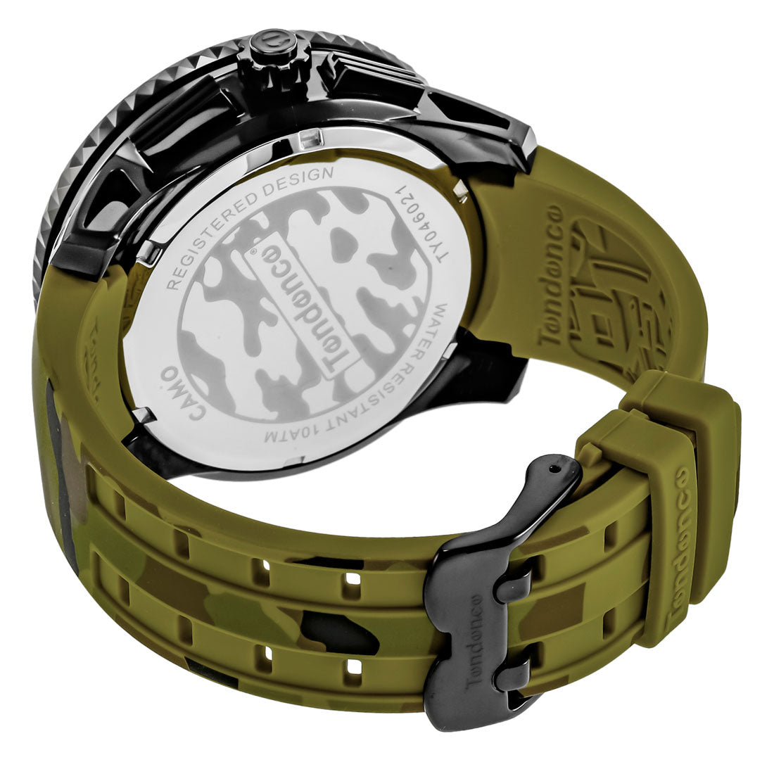 テンデンス Tendence テンデンス TENDENCE ガリバー メンズ 時計 TY046021 クォーツ カモフラージュ シリコン