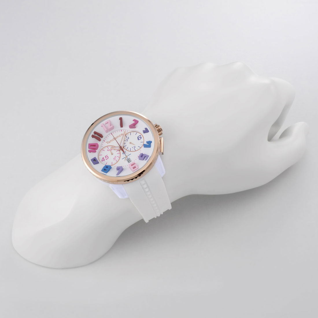 テンデンス TENDENCE ガリバーレインボー ユニセックス 時計 TY460614 クォーツ ホワイト シリコン