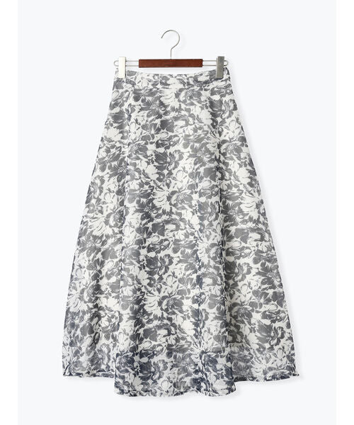 テチチ テラス Te chichi TERRASSE メッシュフラワーフレアスカート《2025spring catalog item》 （グリーン） グリーン