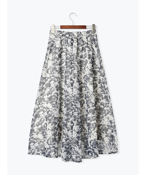 テチチ テラス Te chichi TERRASSE メッシュフラワーフレアスカート《2025spring catalog item》 （グリーン） グリーン