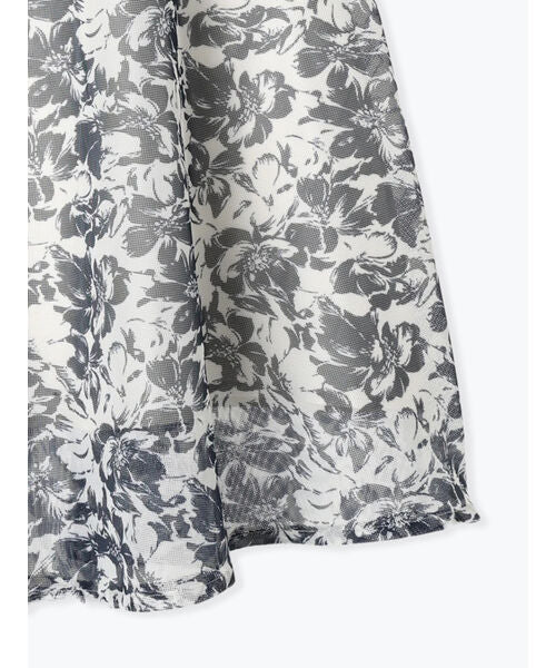 テチチ テラス Te chichi TERRASSE メッシュフラワーフレアスカート《2025spring catalog item》 （グリーン） グリーン