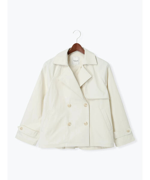 Te chichi TERRASSE 【Water-repellent/Pollen-resistant】 Short Trench Coat