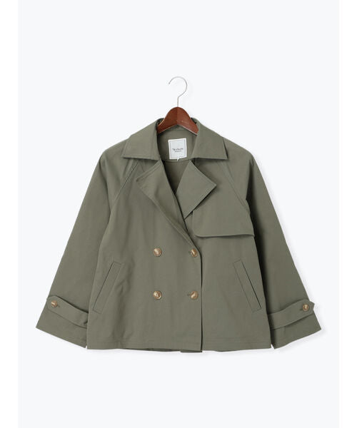 Te chichi TERRASSE 【Water-repellent/Pollen-resistant】 Short Trench Coat