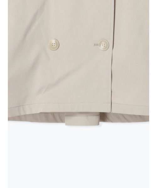 Te chichi TERRASSE 【Water-repellent/Pollen-resistant】 Short Trench Coat