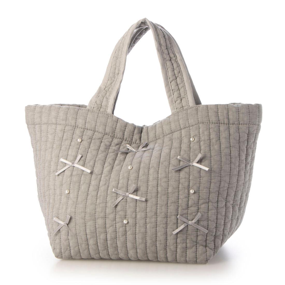 トウキョウヒャッカ 東京百花 【Tote Seryon トートセリョン】リボン＆パール(アンティークグレー) （GRAY） GRAY