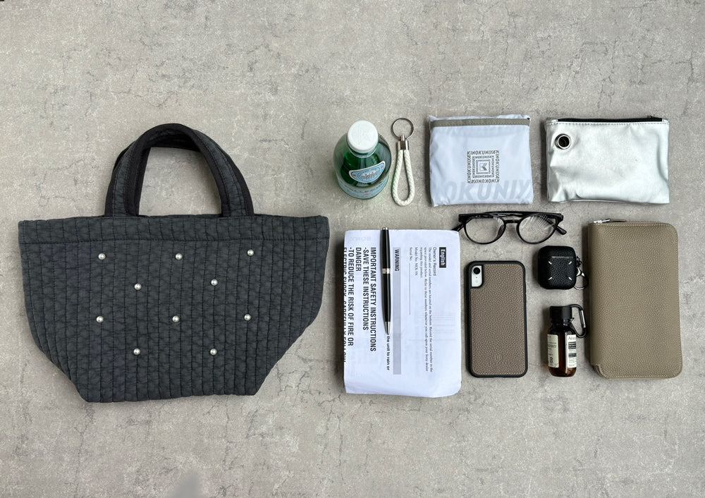 トウキョウヒャッカ 東京百花 【Tote Seryon トートセリョン】リボン＆パール(アンティークグレー) （GRAY） GRAY